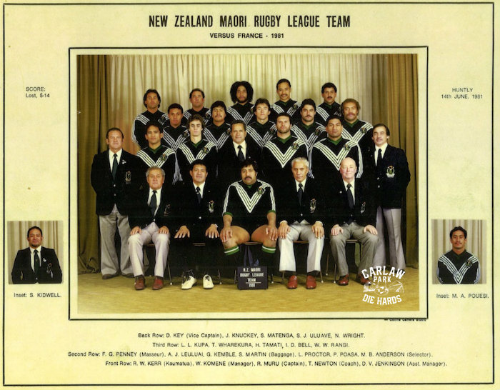 New Zeland Maori Rugby League Team vs France 1981